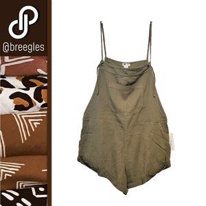 NWT Billabong Wild Pursuit Shorts Romper Overalls
